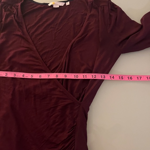BODEN women Top long sleeve crossover faux wrap V neck Medium (10) - Picture 4 of 10